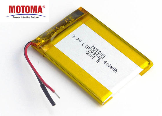 Ultra Slank Lithium Ion Battery 400mah voor Eenzaam Arbeidersapparaat
