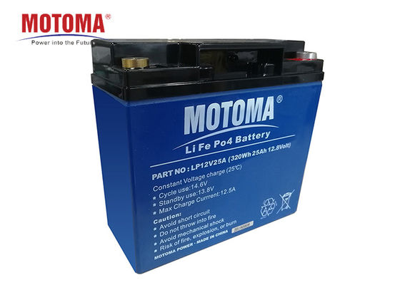 Het Lithiumbatterij van MOTOMA UPS, de Batterij van 12v 25ah Lifepo4 4000 Cyclusduren